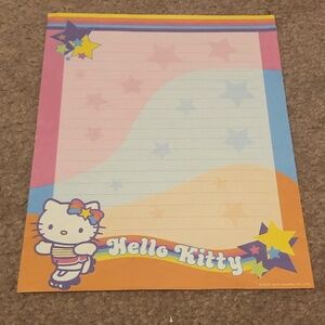 Rainbow Retro Rollerskating Star Hello Kitty Genuine vintage Sanrio designs